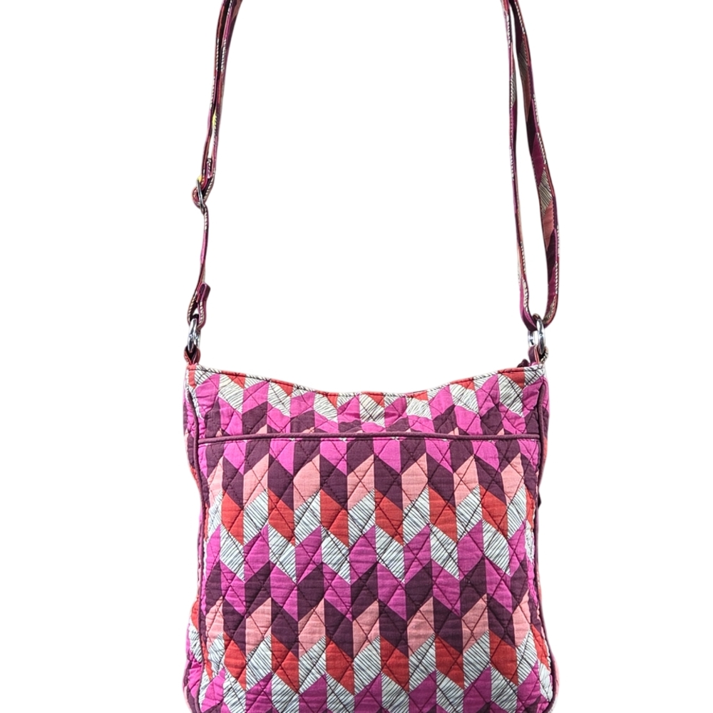 🚫SOLD🚫 Vera Bradley Pink, Peach, Orange, White, Burgundy Crossbody - Picture 3 of 14